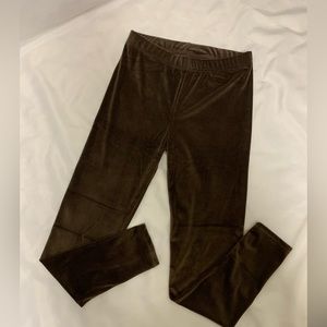 Brown Velvet Leggings